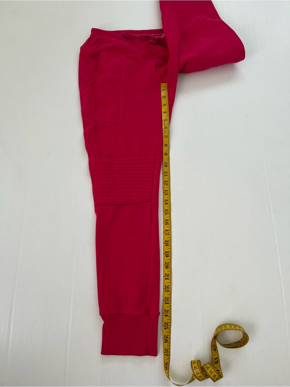 Aviator Nation Moto Drawstring Joggers Dark Pink Size Small - Picture 9 of 10